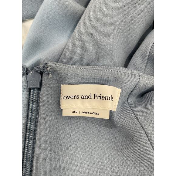 Lovers And Friends 'Titus' Blue Ponte Midi Dress Size XXS - Picture 4 of 5